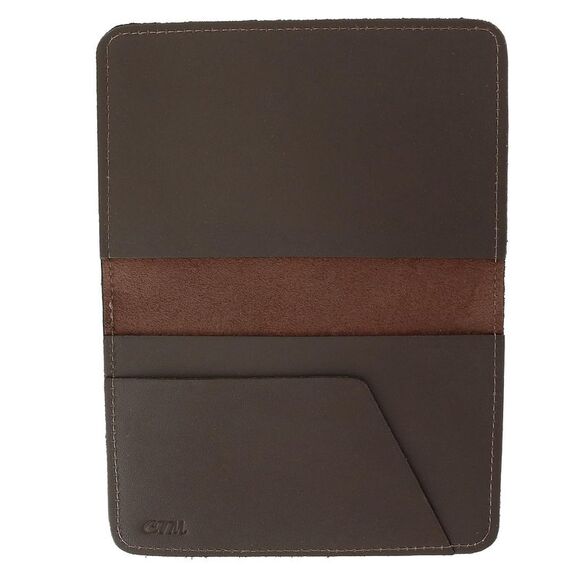 CTM Leather Top Stub Checkbook Cover Wallet - Picture 2 of 2